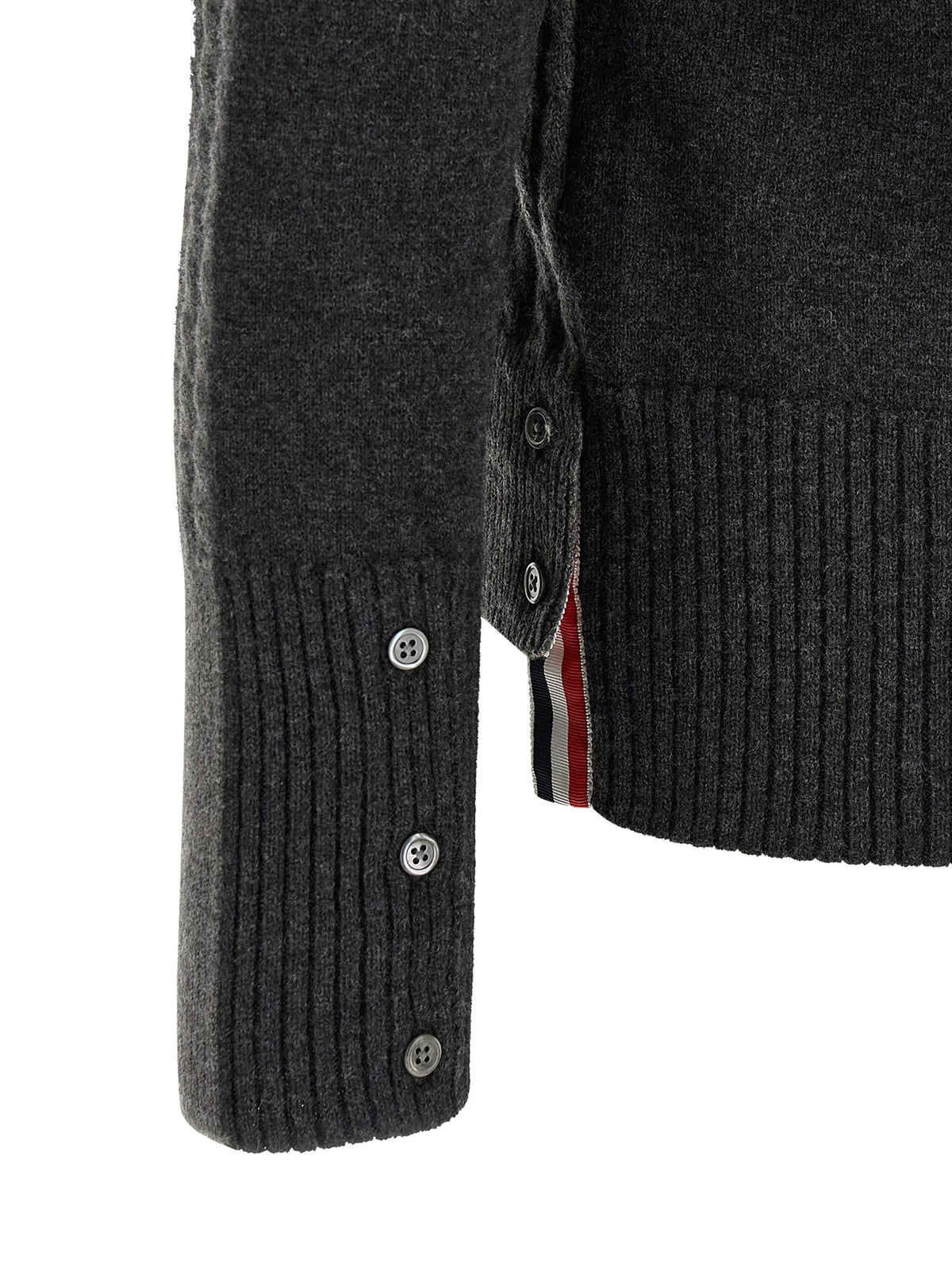 Thom Browne Trompe Loeil Polo Shirt Grey, view 4