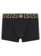 Versace Boxer Trunk Greca Pattern Black, view 2