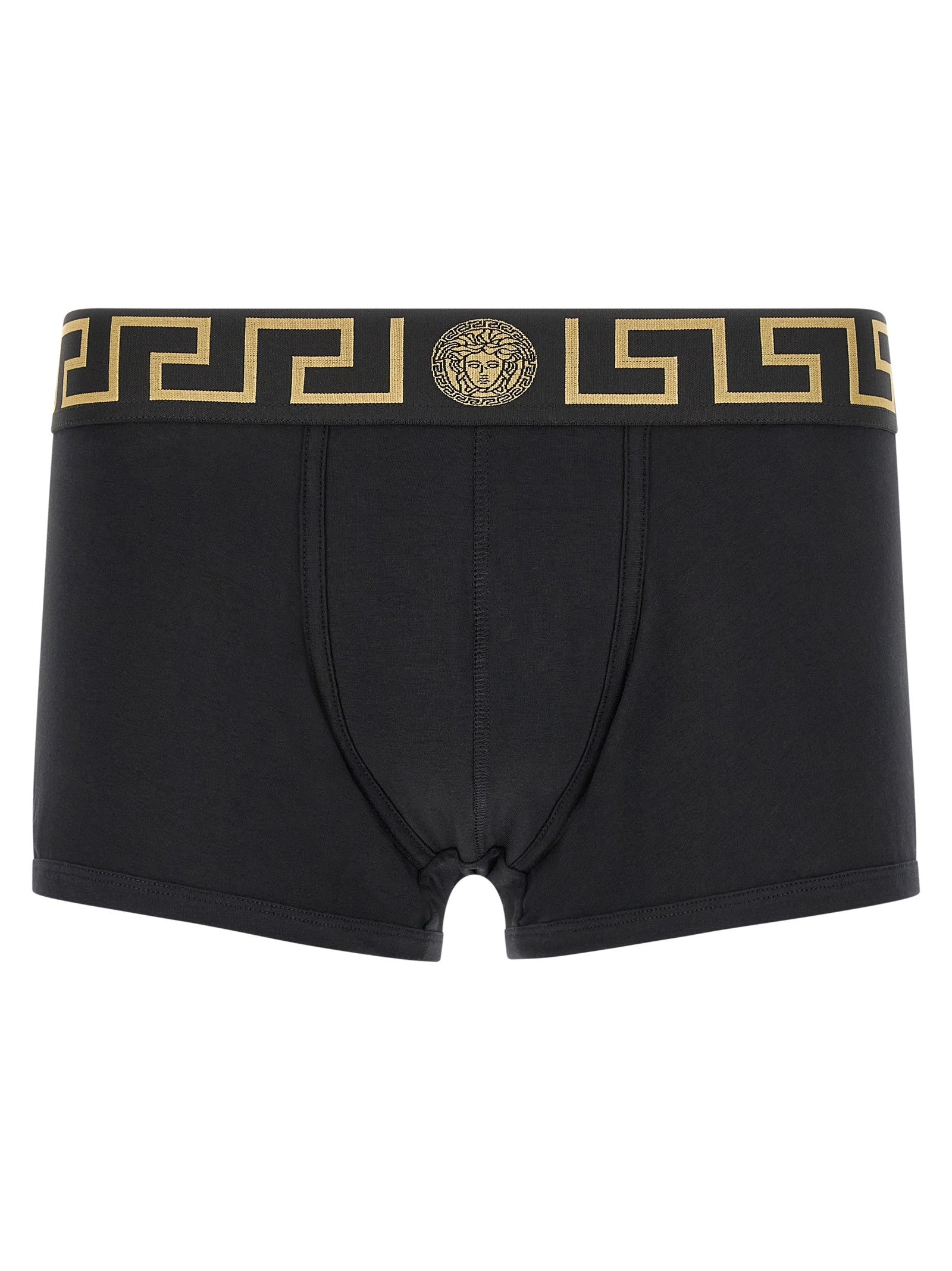 Versace Boxer Trunk Greca Pattern Black