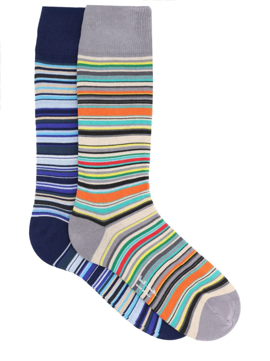 Paul Smith Men's Striped Socks Multicolor