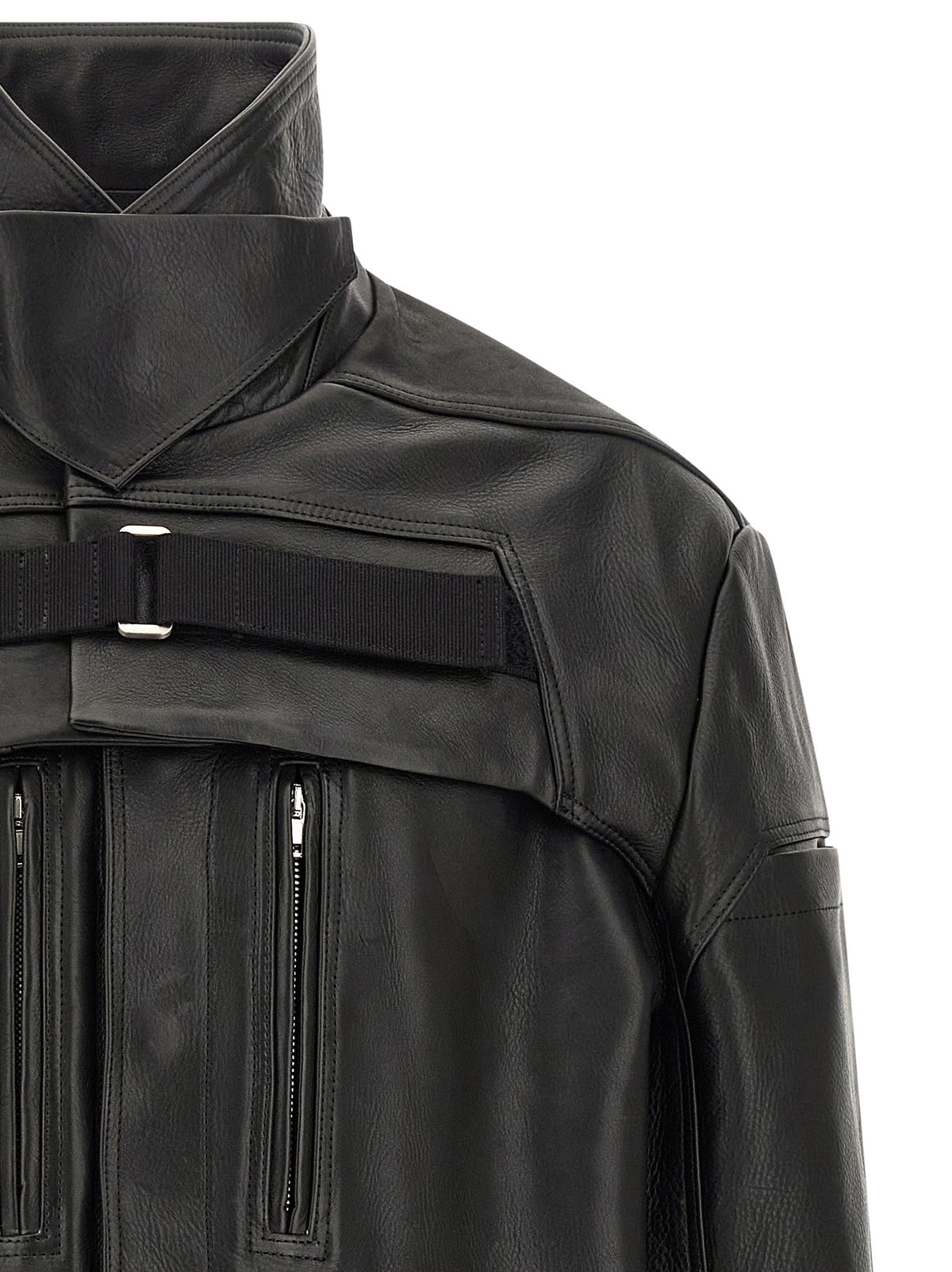 Rick Owens Piece Mac Jacket Black, view 4