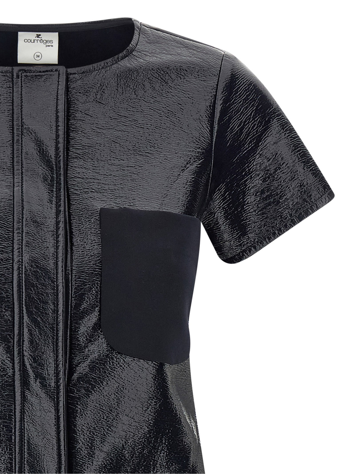 courrèges Vinyl Dress Blue