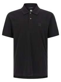 C.P. COMPANY - C.P. COMPANY Men’s The Metropolis Series Polo Shirt Black - Men’s Tops