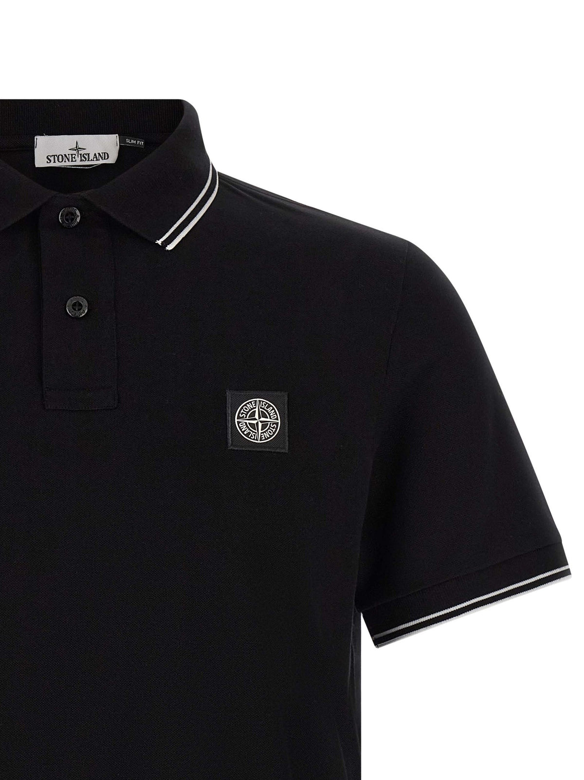Stone Island Polo Shirt Black, view 3