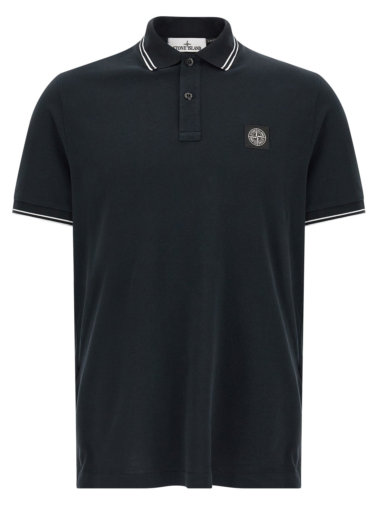 Stone Island Men's Organic Cotton Polo Shirt Blue