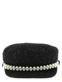 MAISON MICHEL - MAISON MICHEL Women’s New Abby Hat Black - Women’s Accessories