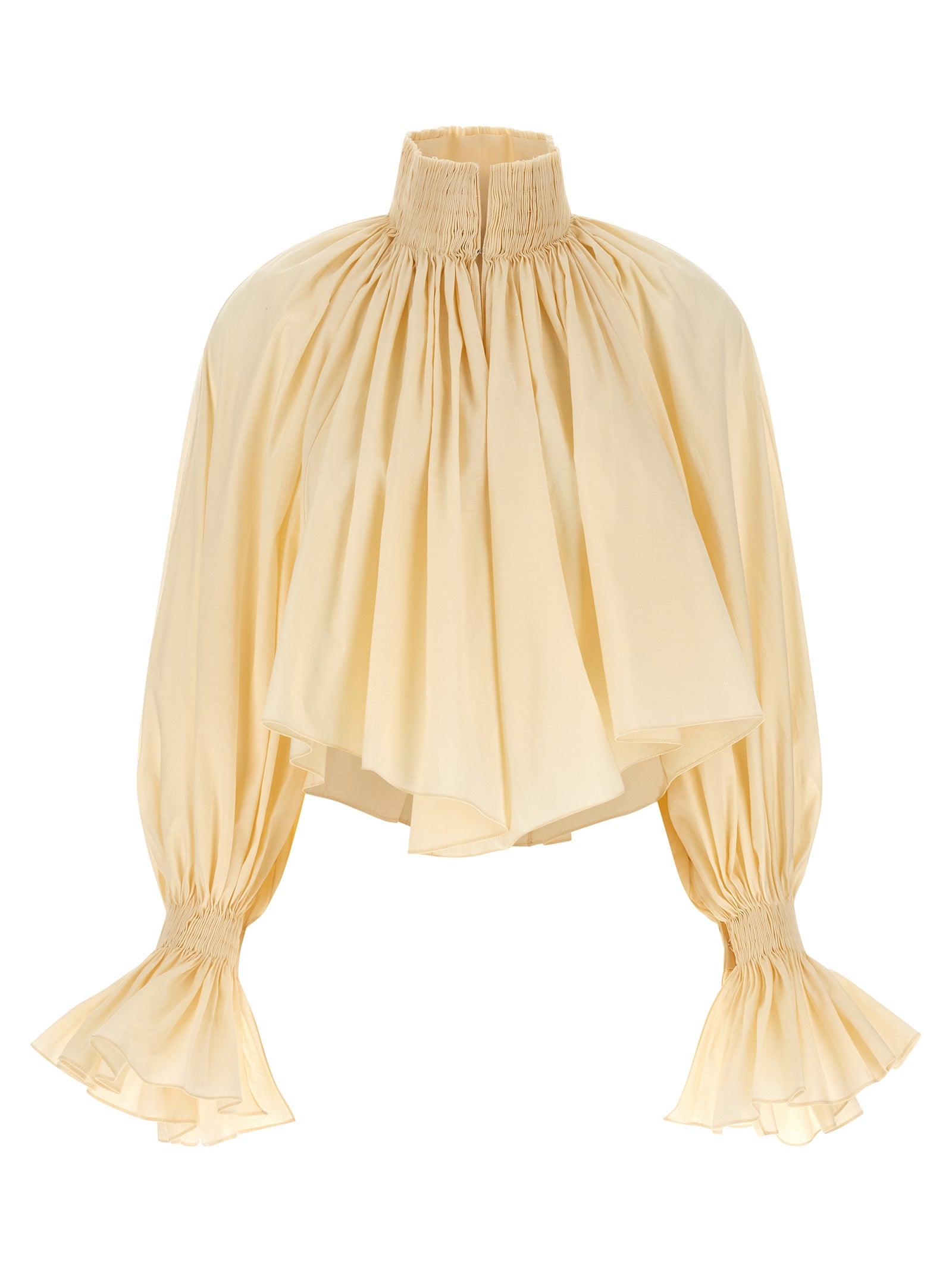 KHAITE - KHAITE Women’s Durer Shirt Beige - Women’s Tops