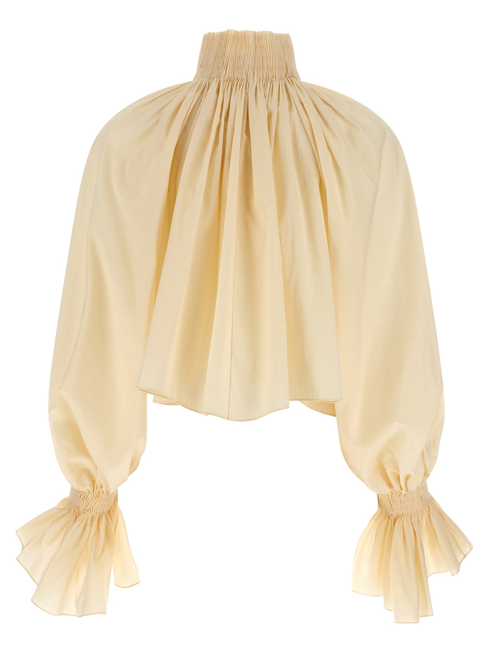 KHAITE - KHAITE Women’s Durer Shirt Beige - Women’s Tops