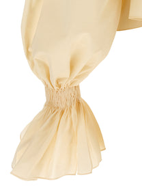 KHAITE - KHAITE Women’s Durer Shirt Beige - Women’s Tops