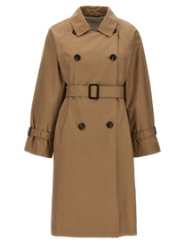 MAX MARA THE CUBE Women's Ctrench Trench Coat Brown
