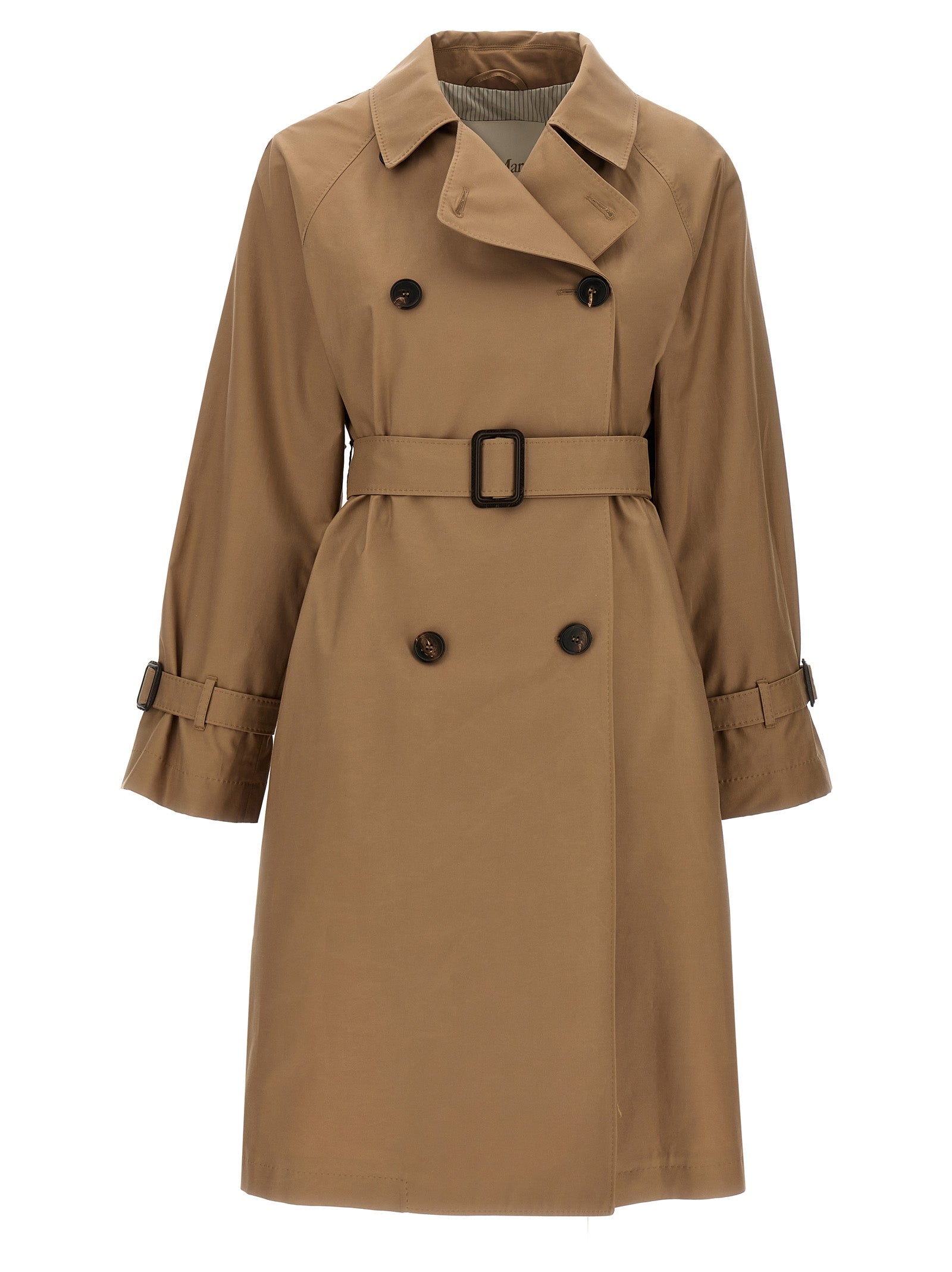 MAX MARA THE CUBE Women's Ctrench Trench Coat Brown