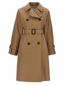 MAX MARA THE CUBE Women's Ctrench Trench Coat Brown
