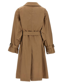 MAX MARA THE CUBE Women's Ctrench Trench Coat Brown