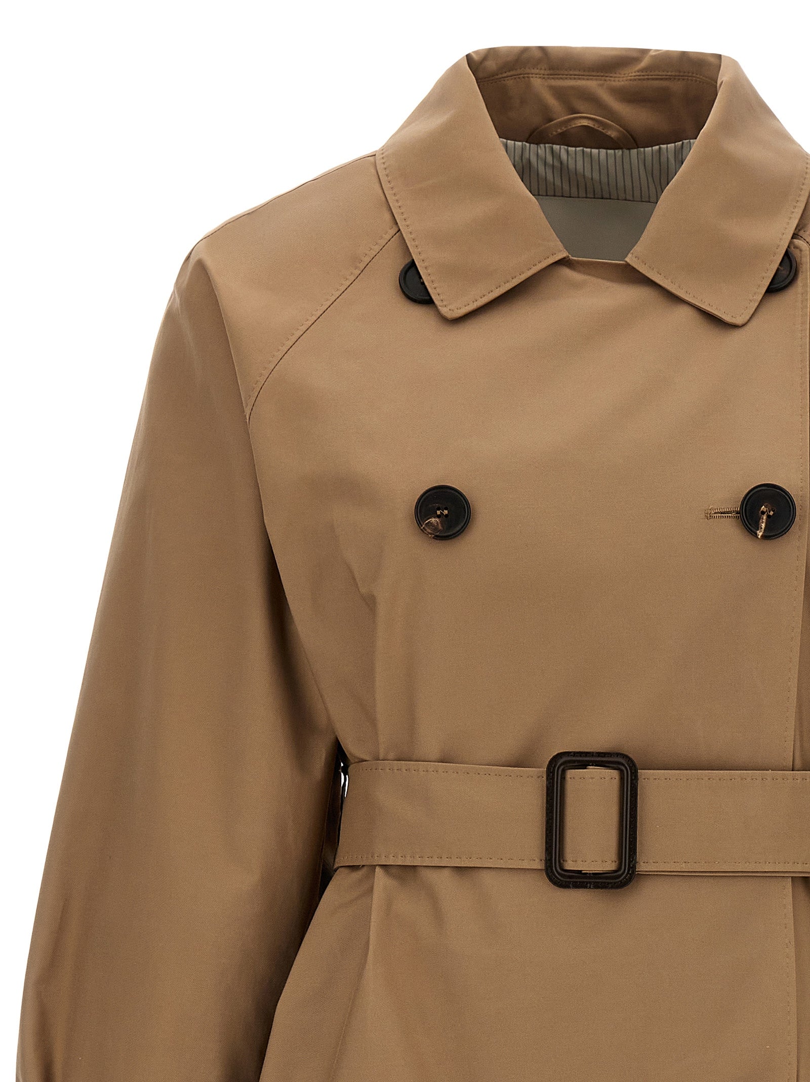 MAX MARA THE CUBE Women's Ctrench Trench Coat Brown