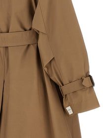 MAX MARA THE CUBE Women's Ctrench Trench Coat Brown