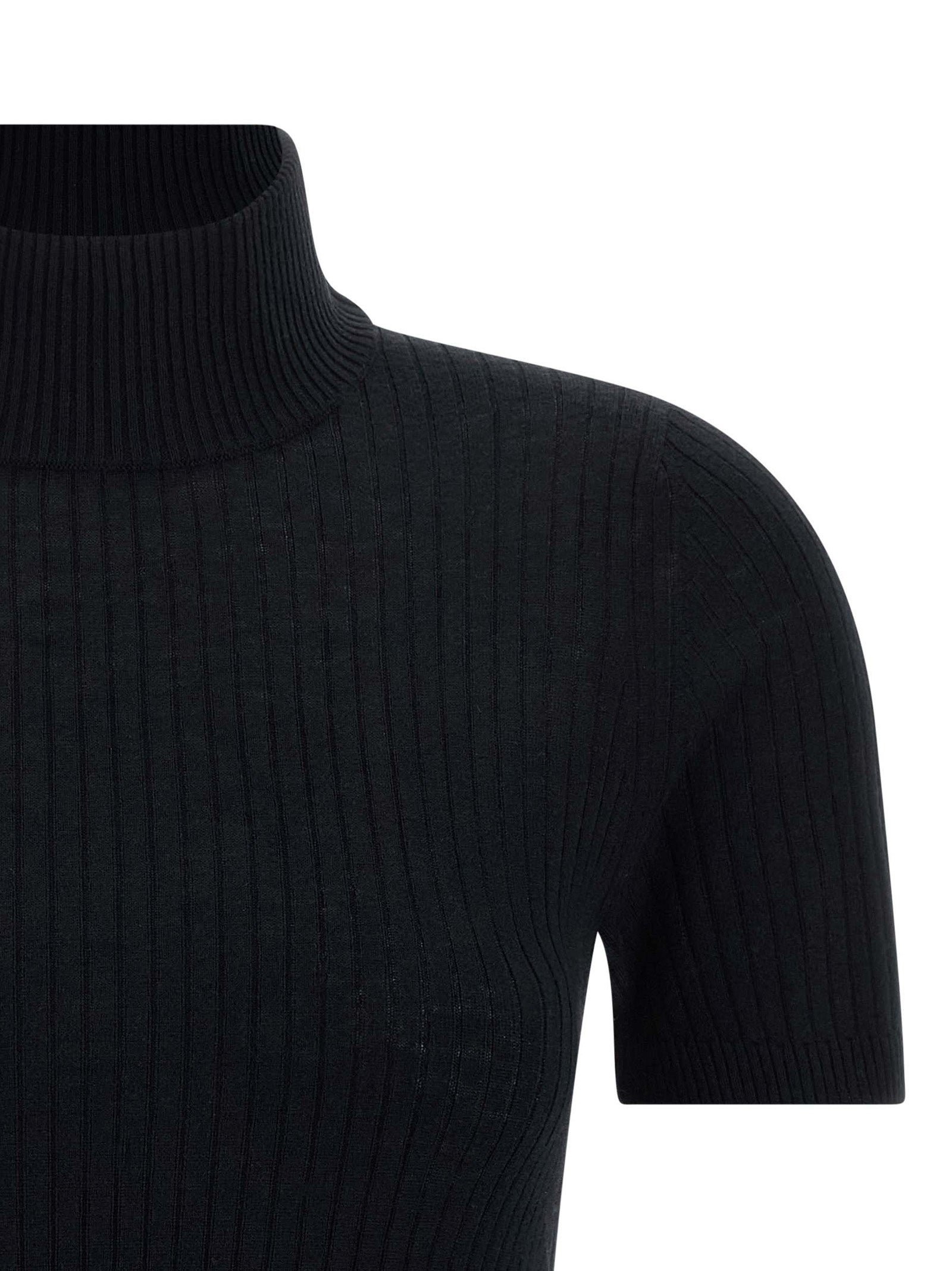 MAX MARA STUDIO - MAX MARA STUDIO Women’s Jnagy Sweater Black - Women’s Knitwear