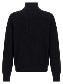 ROBERTO COLLINA - ROBERTO COLLINA Men’s Ribbed Cardigan Black - Men’s Knitwear