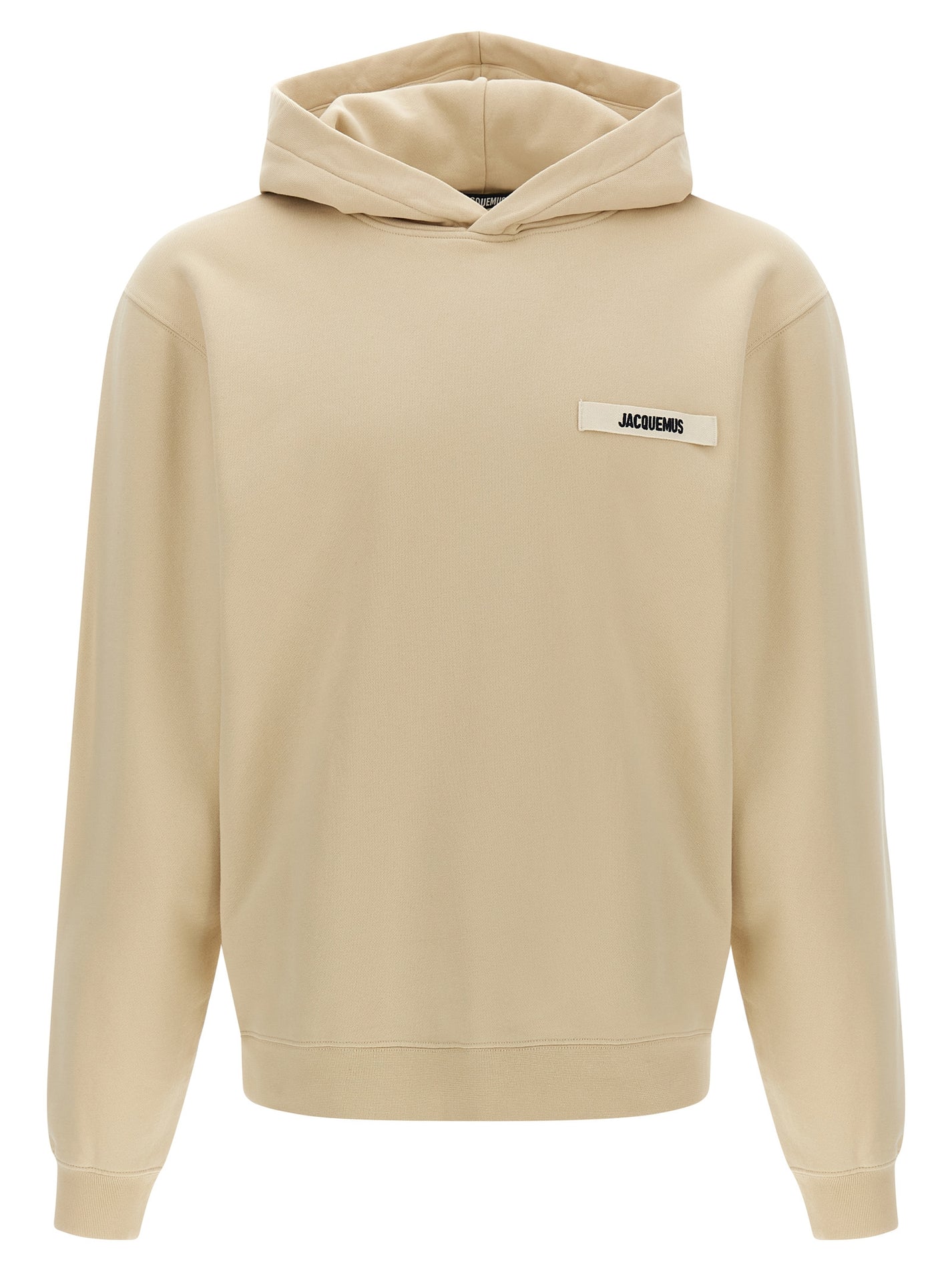 JACQUEMUS - JACQUEMUS Men’s Le Hoodie Gros Grains Sweatshirt Beige - Men’s Sweatshirts