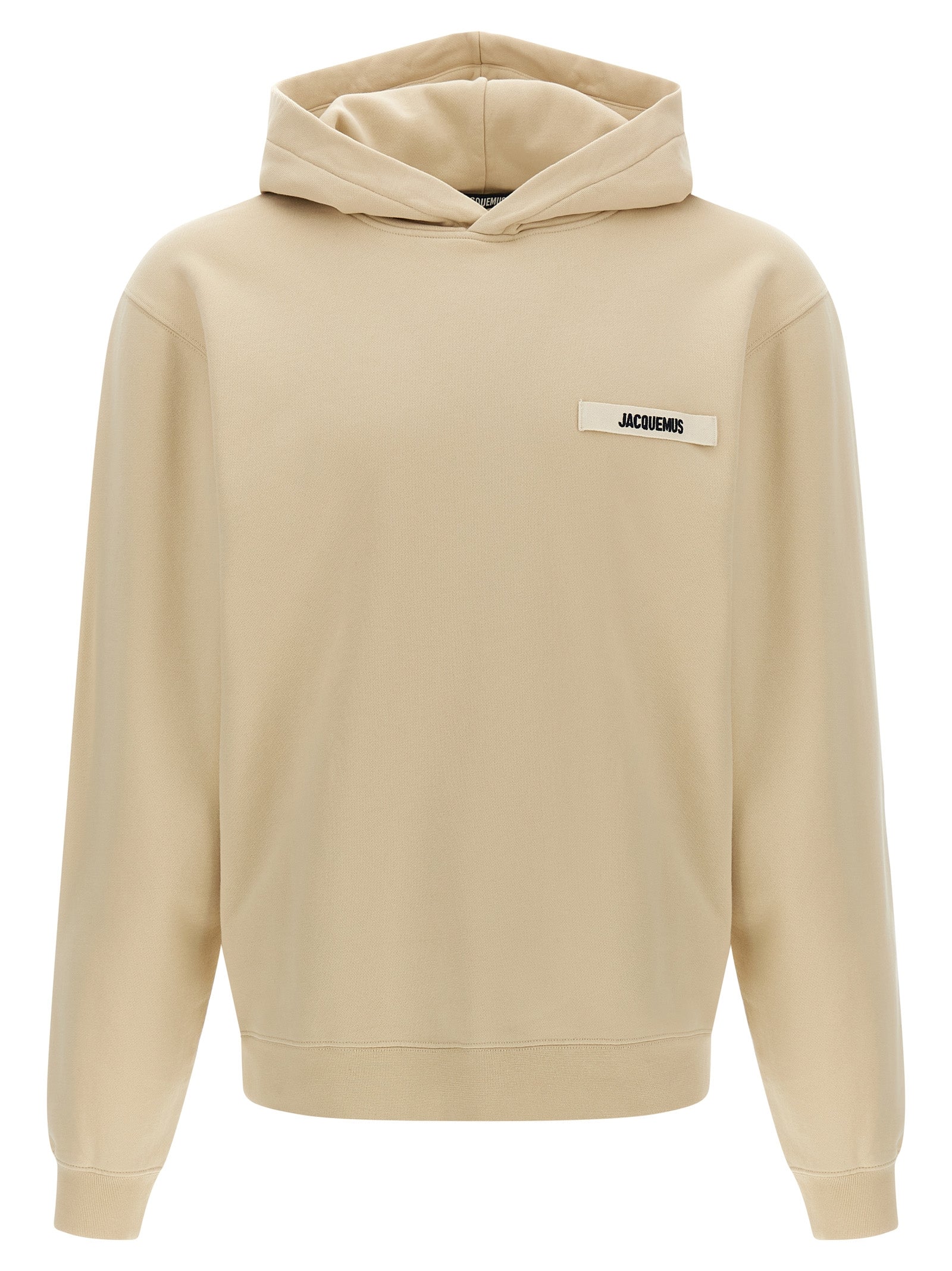 JACQUEMUS - JACQUEMUS Men’s Le Hoodie Gros Grains Sweatshirt Beige - Men’s Sweatshirts