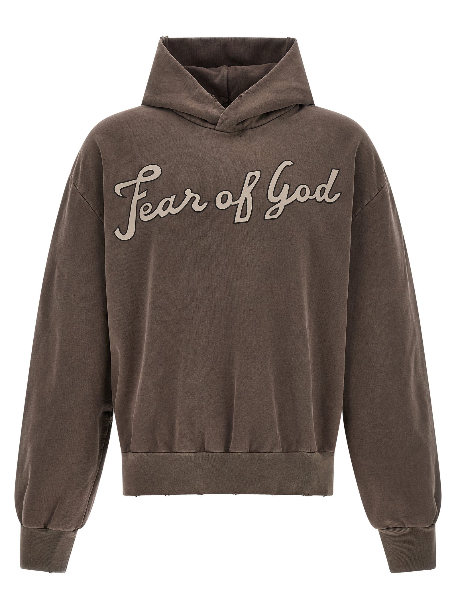 Fear Of God Classic Half Raglan Hoodie Brown
