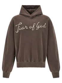 Fear Of God Classic Half Raglan Hoodie Brown