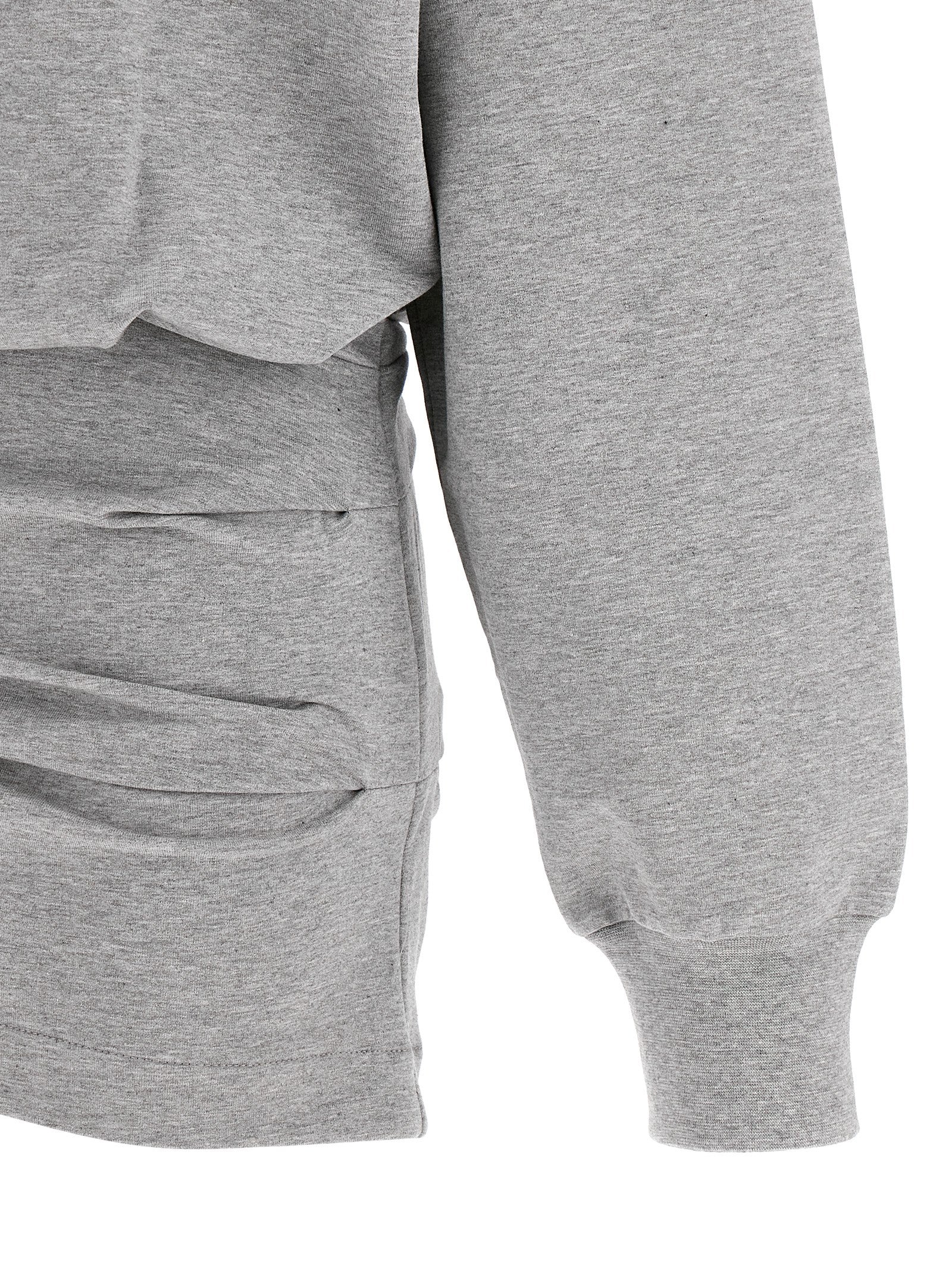 THE ATTICO - THE ATTICO Women’s MéLange Sweatshirt Dress Gray - Women’s Clothing