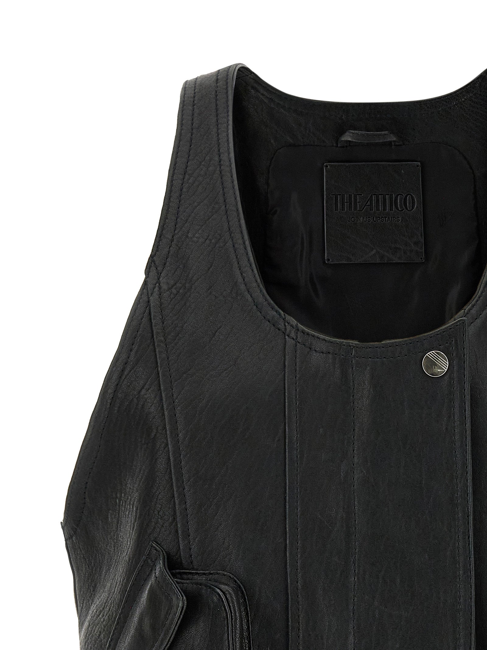THE ATTICO - THE ATTICO Women’s Blouson Vest Black - Women’s Outerwear