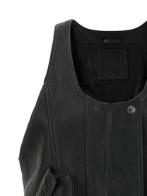 THE ATTICO - THE ATTICO Women’s Blouson Vest Black - Women’s Outerwear