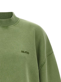 THE ATTICO - THE ATTICO Women’s Shaped Slit Sweatshirt Green - Women’s Sweatshirts