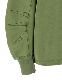 THE ATTICO - THE ATTICO Women’s Shaped Slit Sweatshirt Green - Women’s Sweatshirts