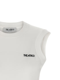 THE ATTICO - THE ATTICO Women’s Reese Top White - Women’s Tops