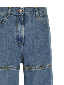 THE ATTICO - THE ATTICO Women’s Cut-Out Jeans Light Blue - Women’s Bottoms