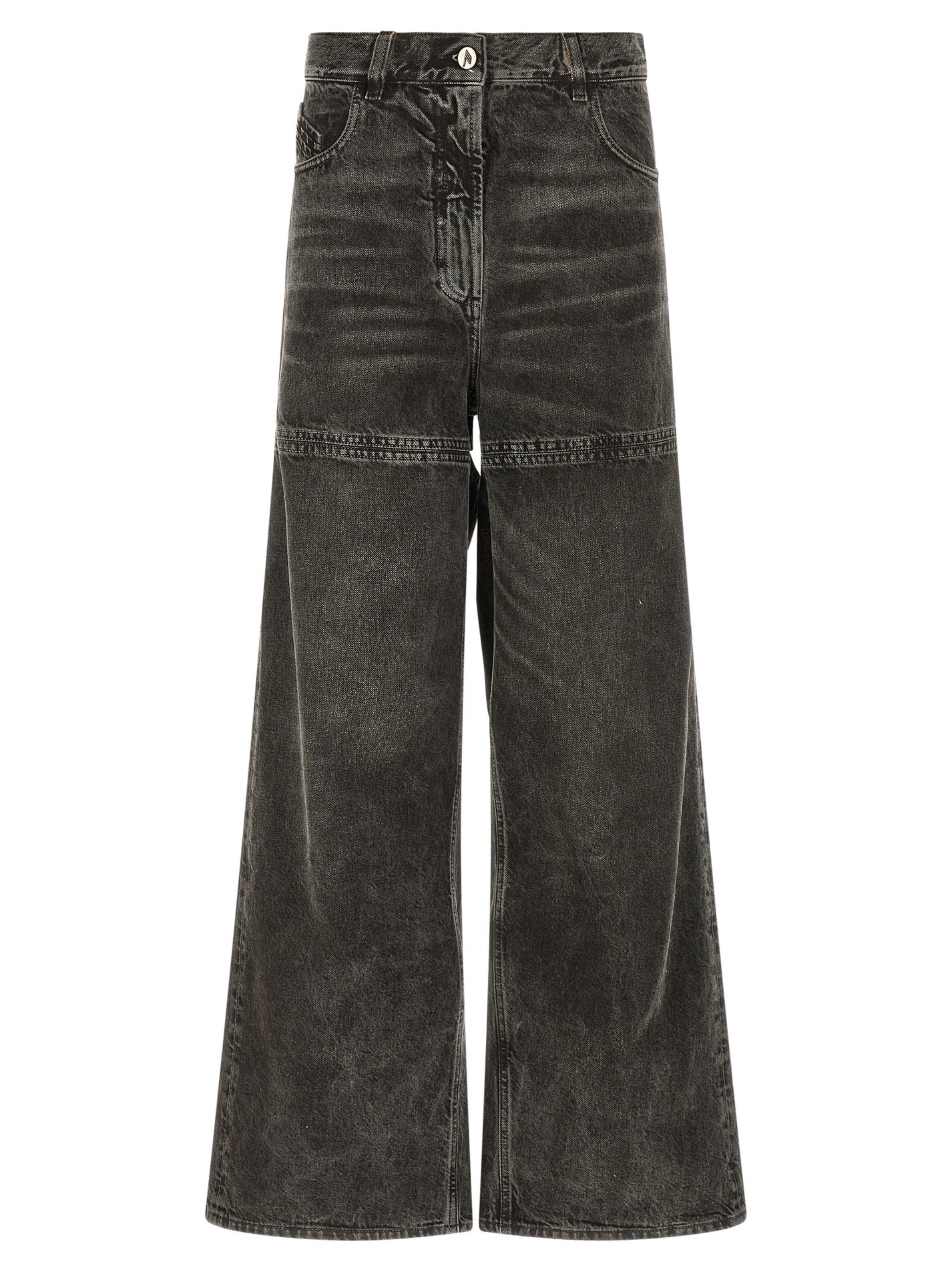 THE ATTICO - THE ATTICO Women’s Cut-Out Jeans Black - Women’s Bottoms