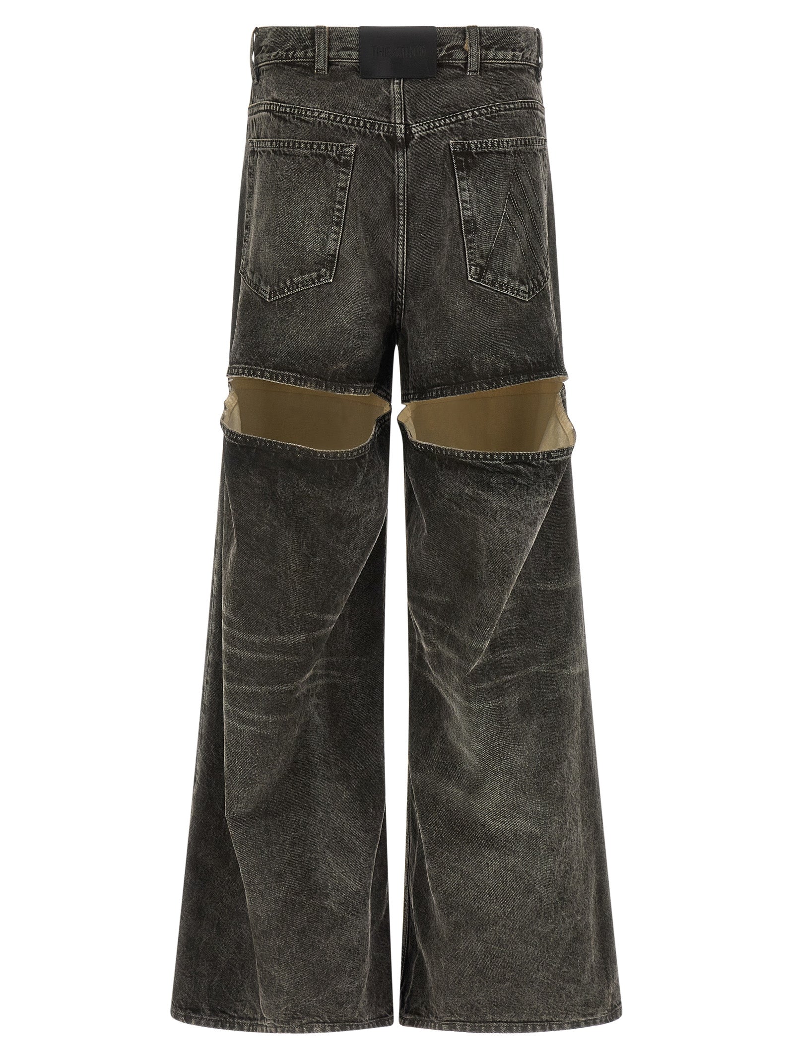 THE ATTICO - THE ATTICO Women’s Cut-Out Jeans Black - Women’s Bottoms
