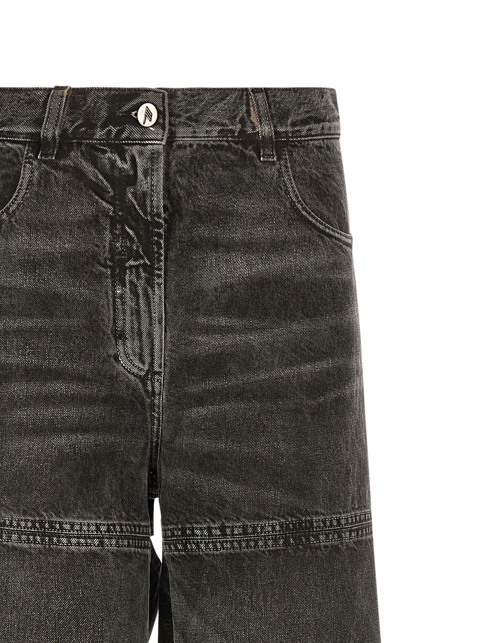 THE ATTICO - THE ATTICO Women’s Cut-Out Jeans Black - Women’s Bottoms