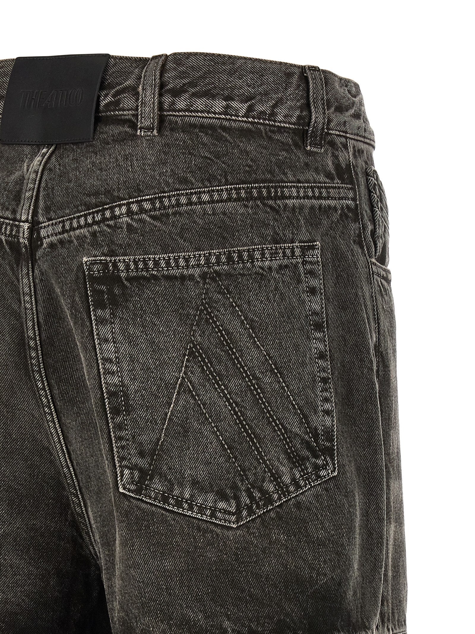 THE ATTICO - THE ATTICO Women’s Cut-Out Jeans Black - Women’s Bottoms