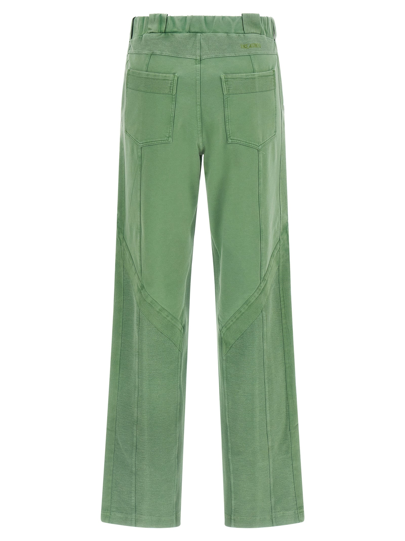THE ATTICO - THE ATTICO Women’s Front Split Pants Green - Women’s Pants