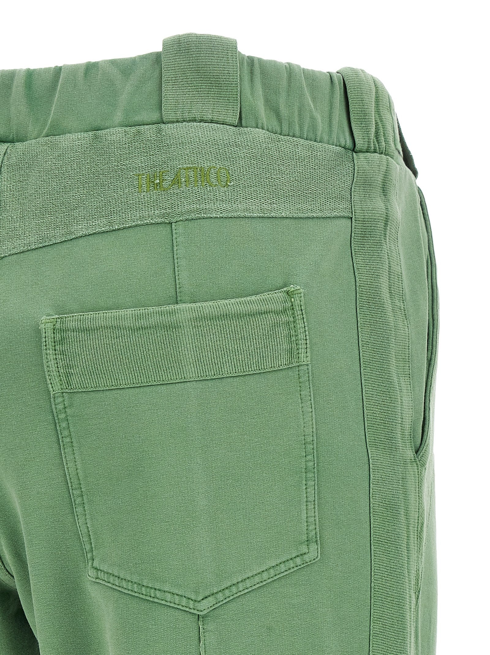THE ATTICO - THE ATTICO Women’s Front Split Pants Green - Women’s Pants
