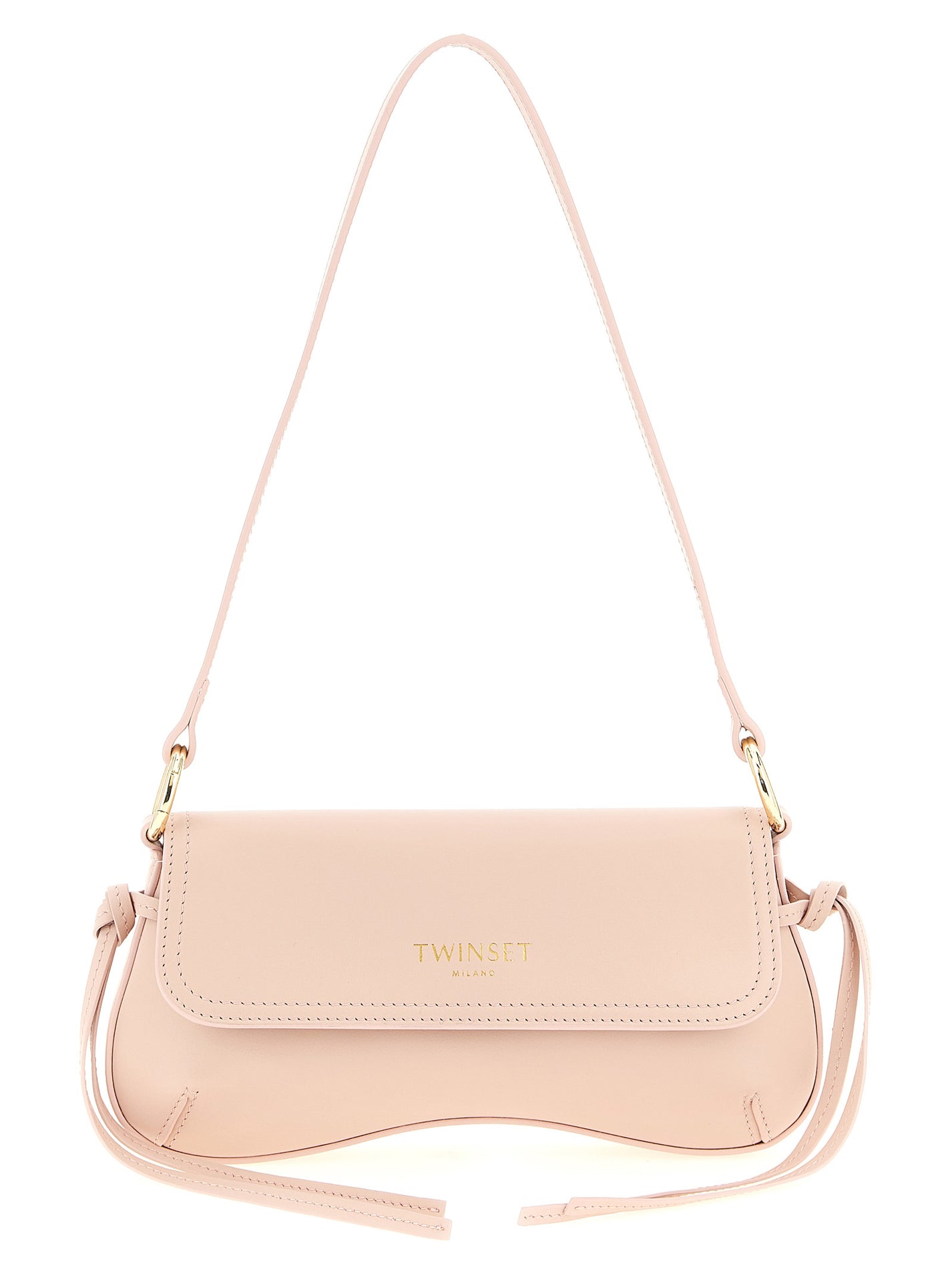 TWIN SET - TWIN SET Women’s Leather Shoulder Bag Pink - Women’s Bags