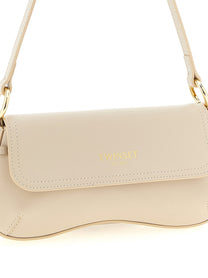 TWIN SET - TWIN SET Women’s Leather Shoulder Bag Beige - Women’s Bags