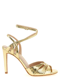 TWIN SET Women's Tejus Sandals Gold