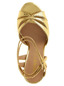 TWIN SET Women's Tejus Sandals Gold