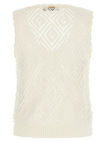 TWIN SET - TWIN SET - Pearl top - Women’s Tops