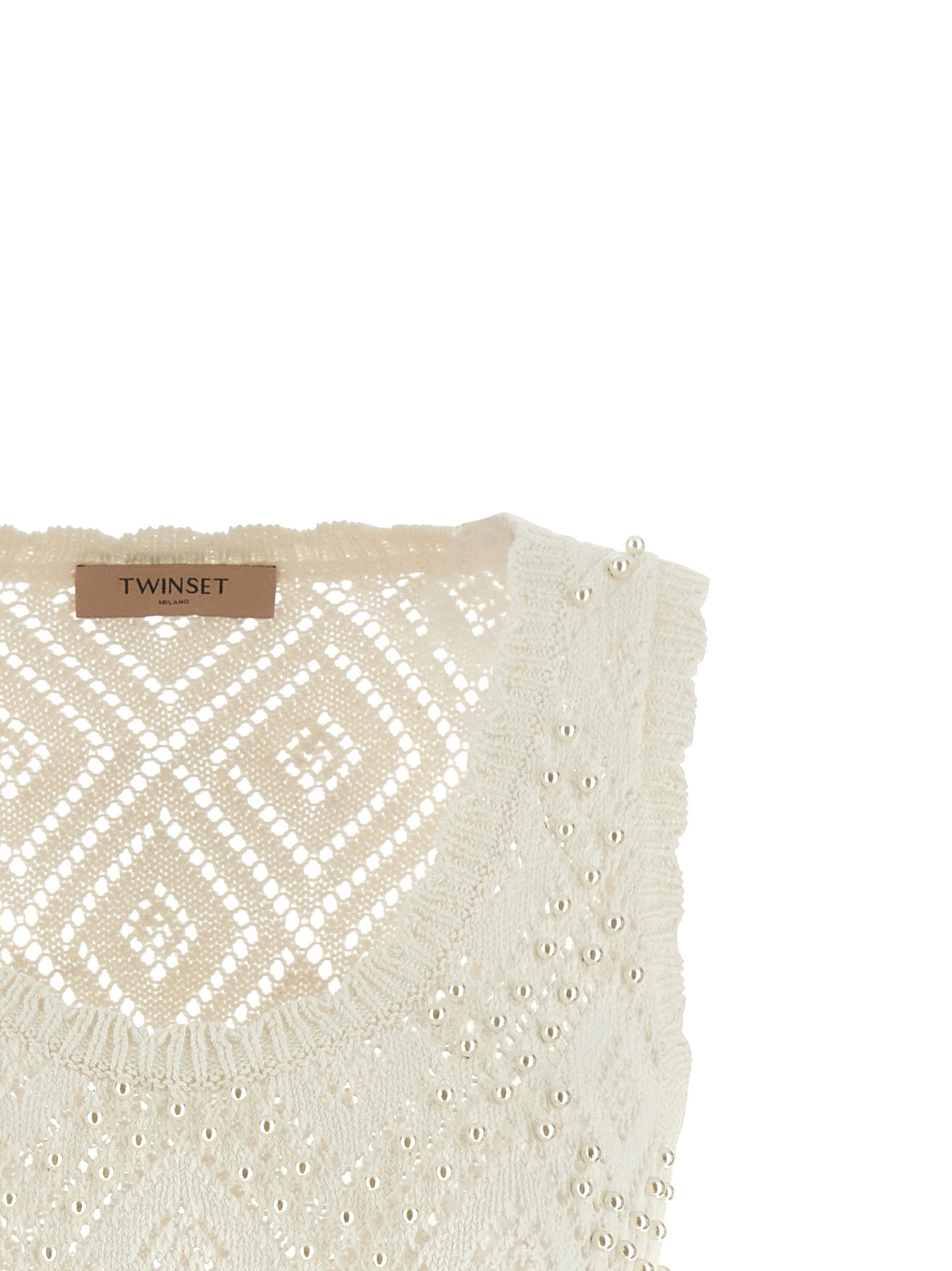 TWIN SET - TWIN SET - Pearl top - Women’s Tops