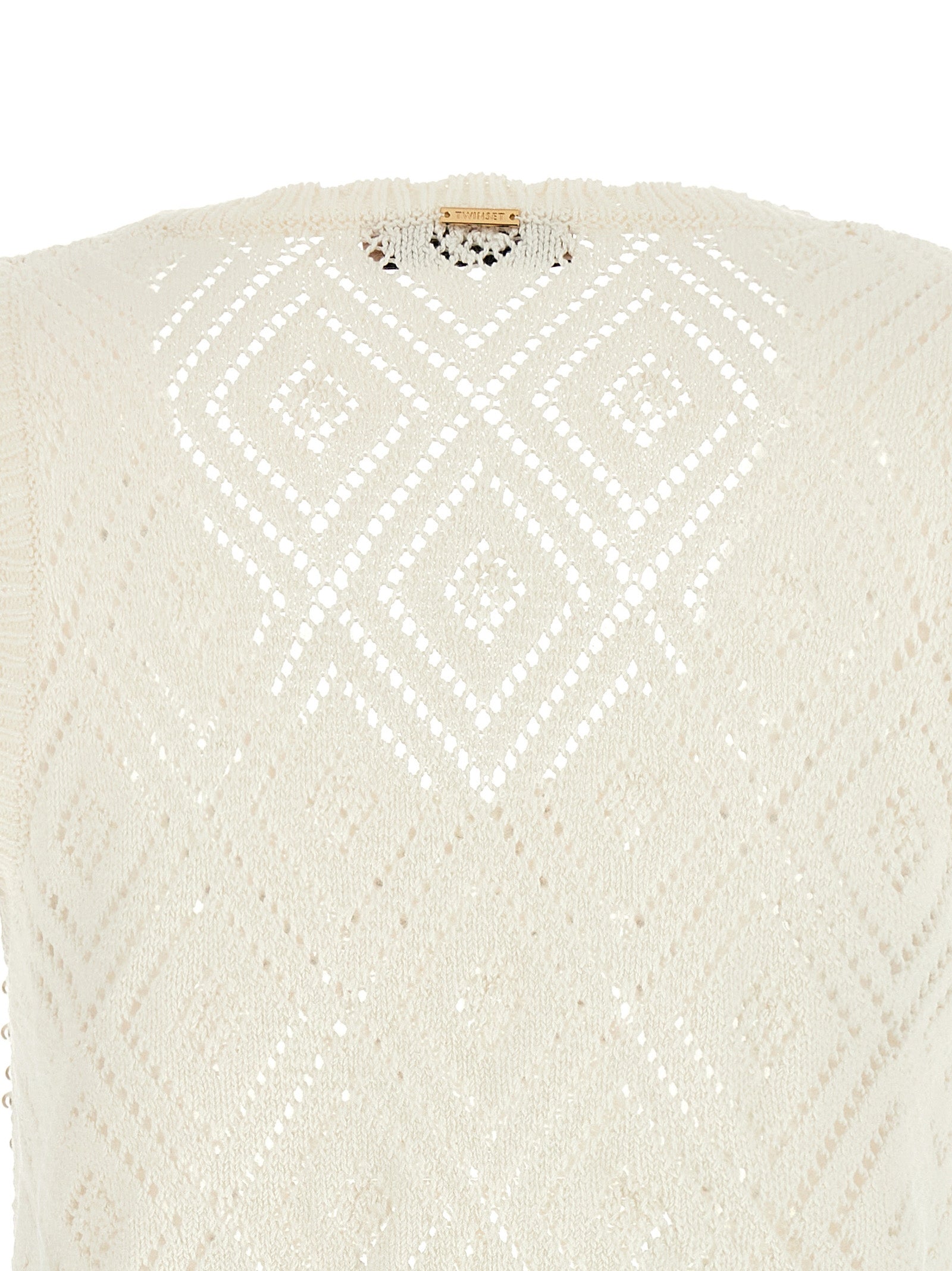 TWIN SET - TWIN SET - Pearl top - Women’s Tops