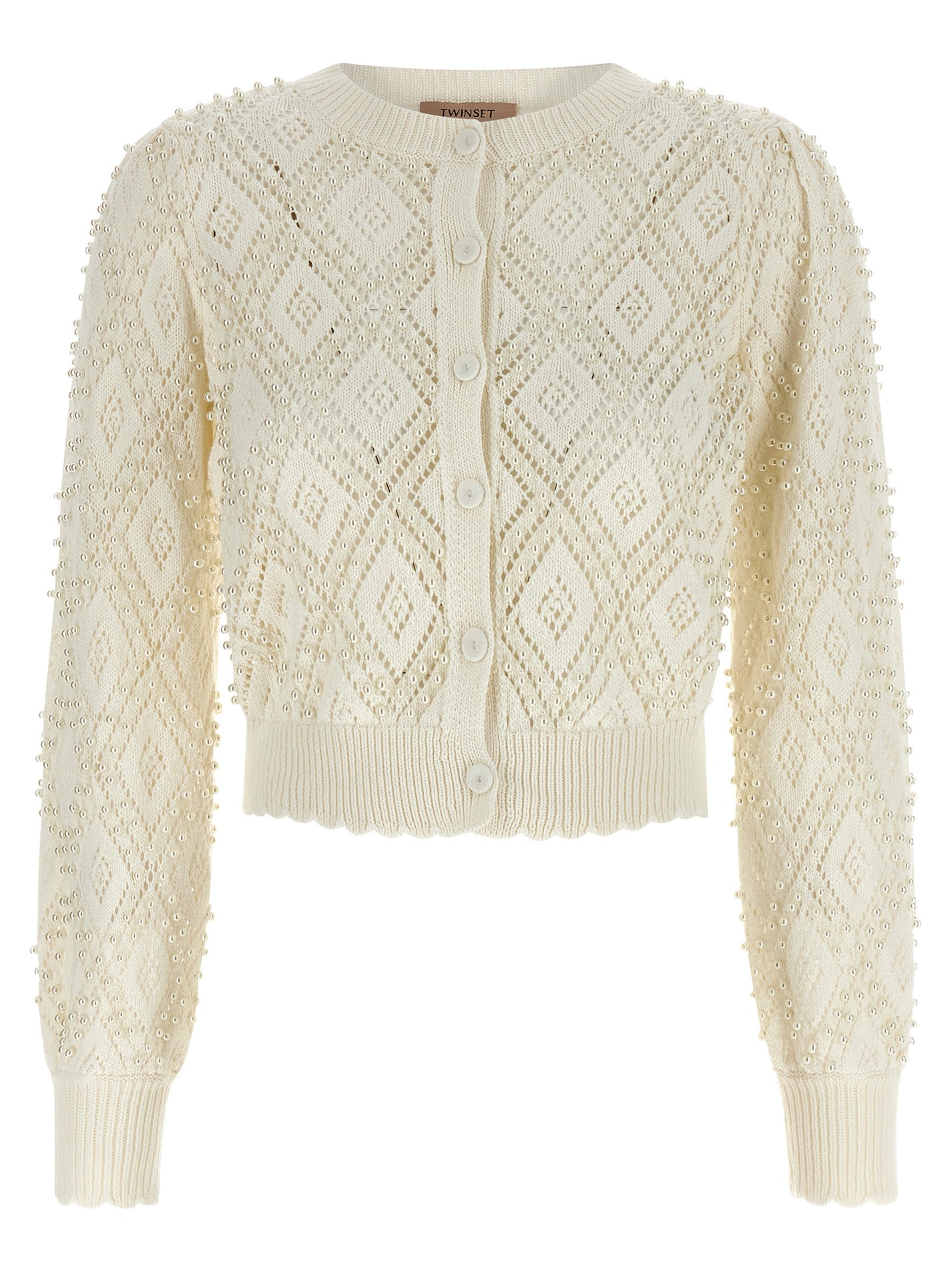 TWIN SET - TWIN SET - Pearl cardigan - Women’s Knitwear