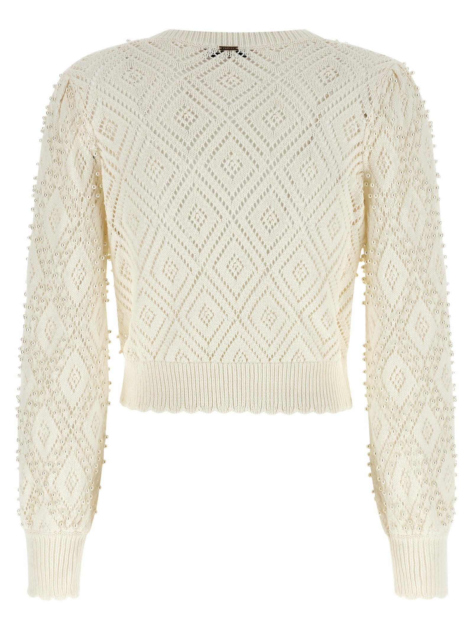 TWIN SET - TWIN SET - Pearl cardigan - Women’s Knitwear