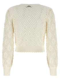 TWIN SET - TWIN SET - Pearl cardigan - Women’s Knitwear