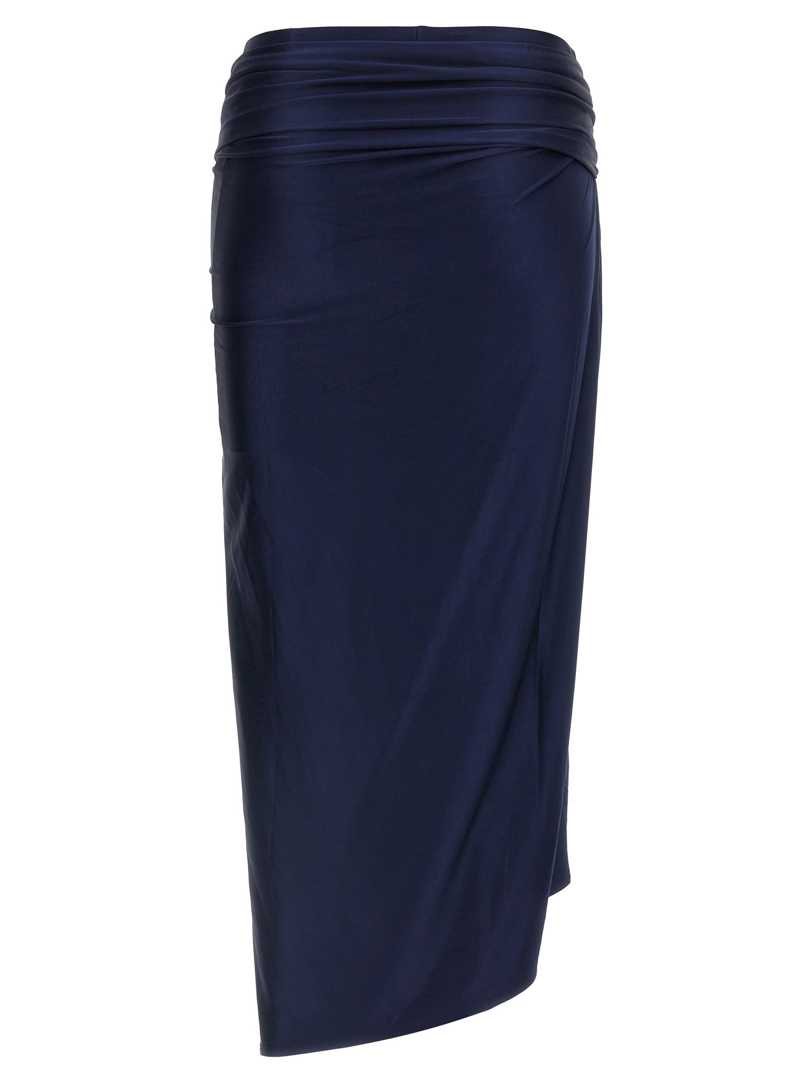 PACO RABANNE - PACO RABANNE Women’s Piercing Skirt Blue - Women’s Bottoms