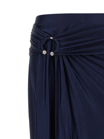 PACO RABANNE - PACO RABANNE Women’s Piercing Skirt Blue - Women’s Bottoms